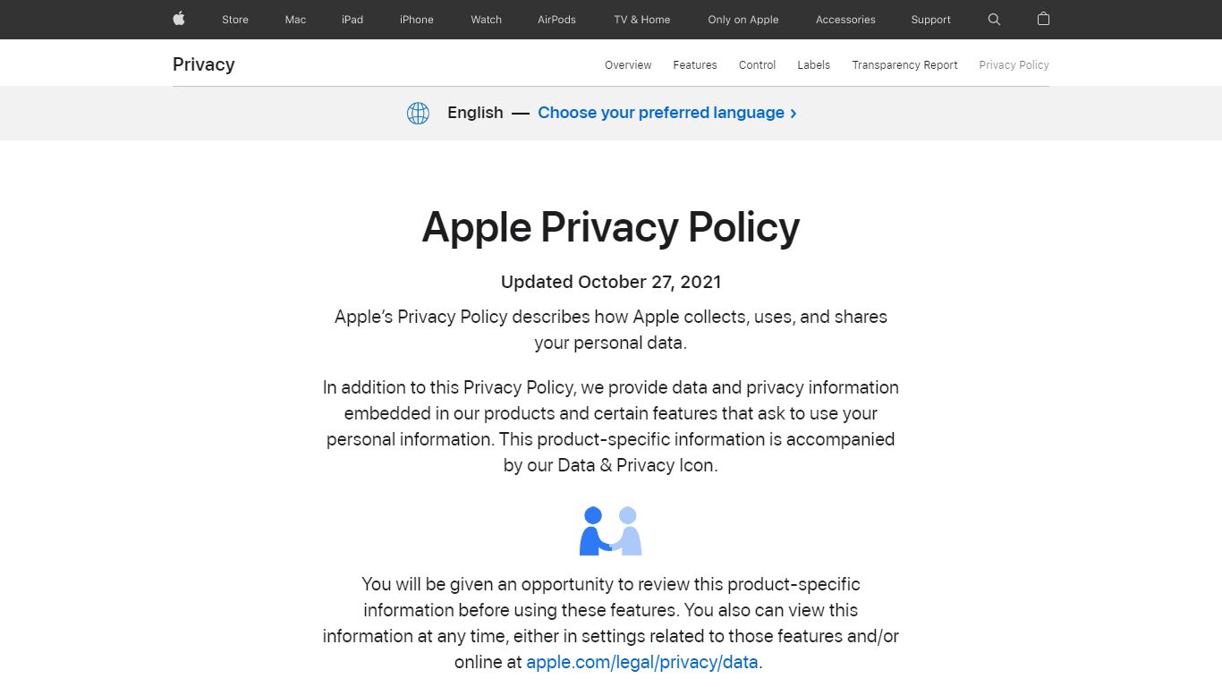 Legal - Apple Privacy Policy - Apple